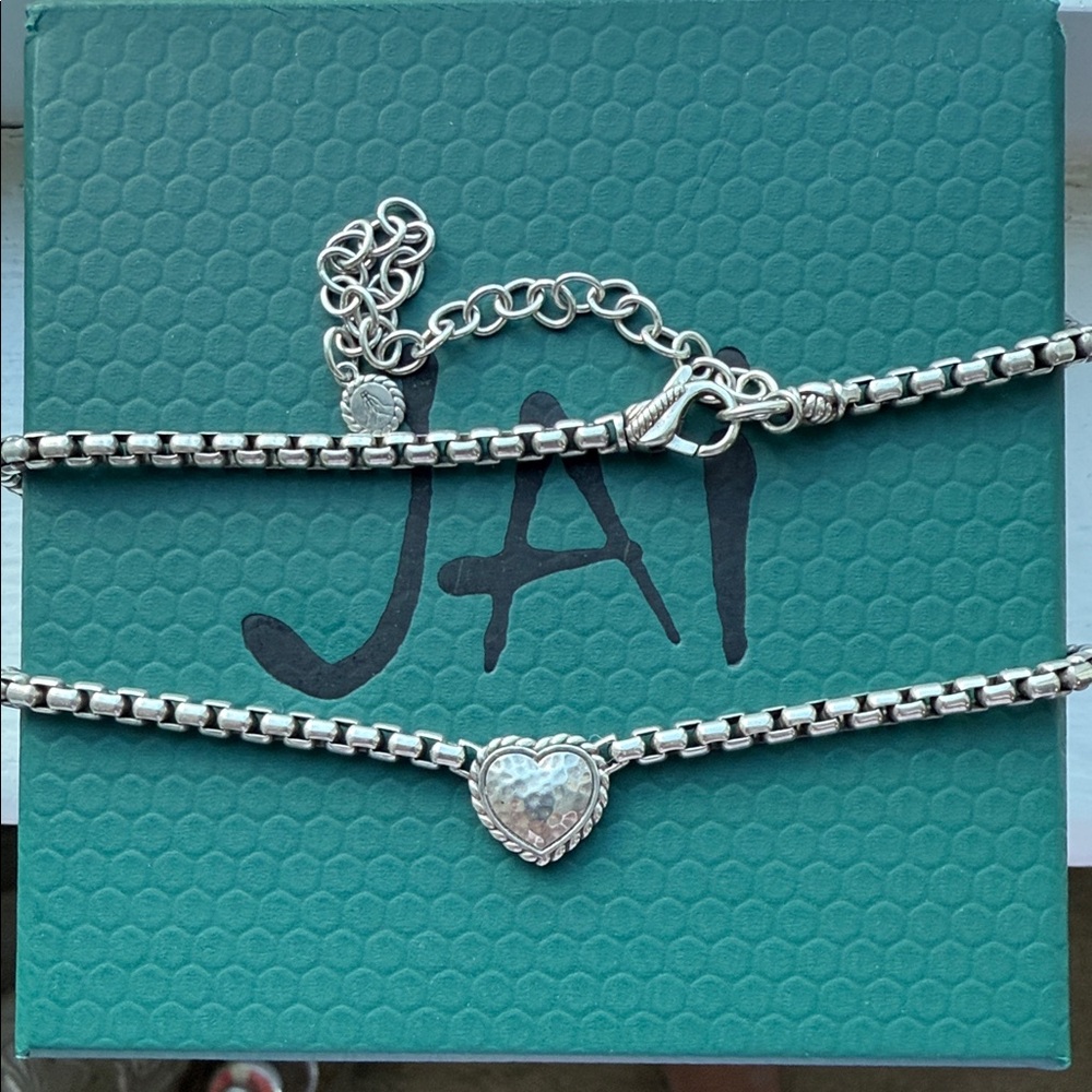 John Hardy JAI Sterling Silver Heart Necklace